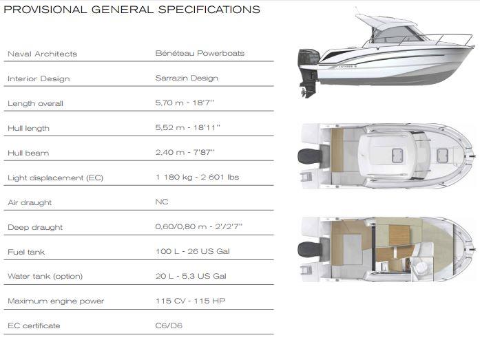 Antares 6 – Provisional general specifications - photo © Beneteau