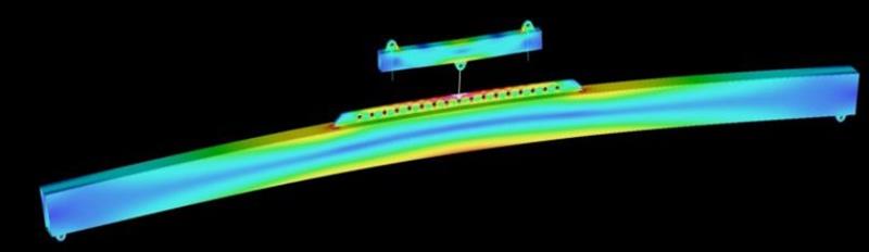 Lifting equipment deflection analysis - photo © Riviera Australia