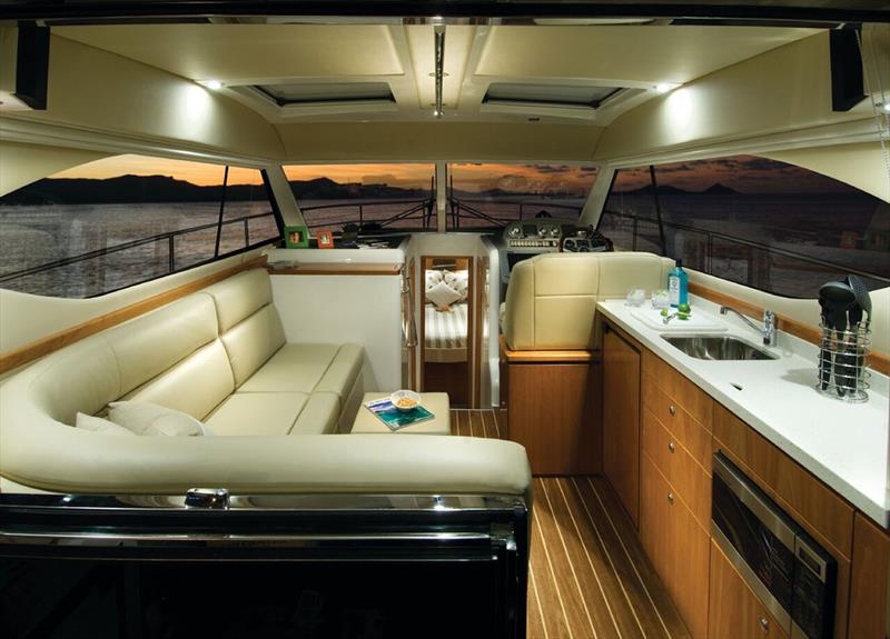 Riviera 3600 Sport Yacht saloon. - photo © Riviera Studio