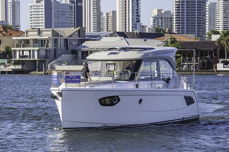 Fitting right in to her surroundings - the Bavaria E34 photo copyright John Curnow taken at  and featuring the Power boat class