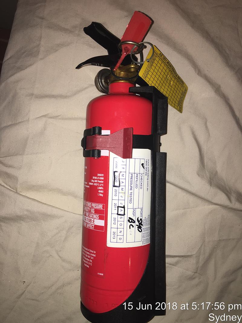 Out of date fire extinguisher