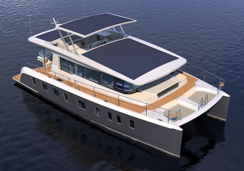 solar powered electric catamaran