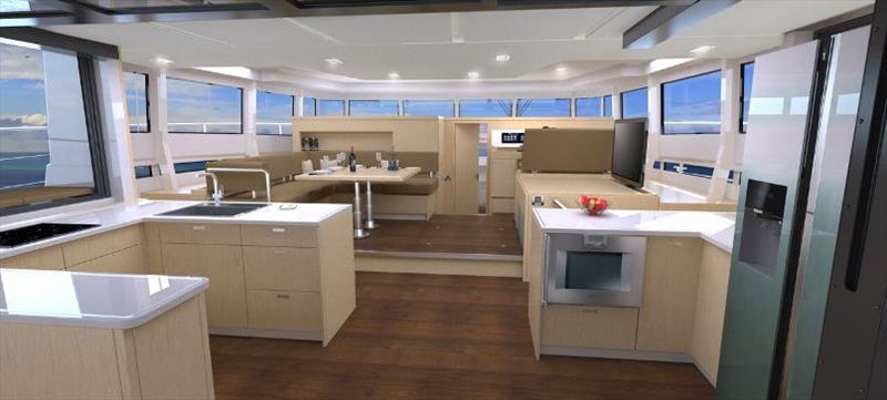 Silent 55 - Salon render - photo © Silent Yachts
