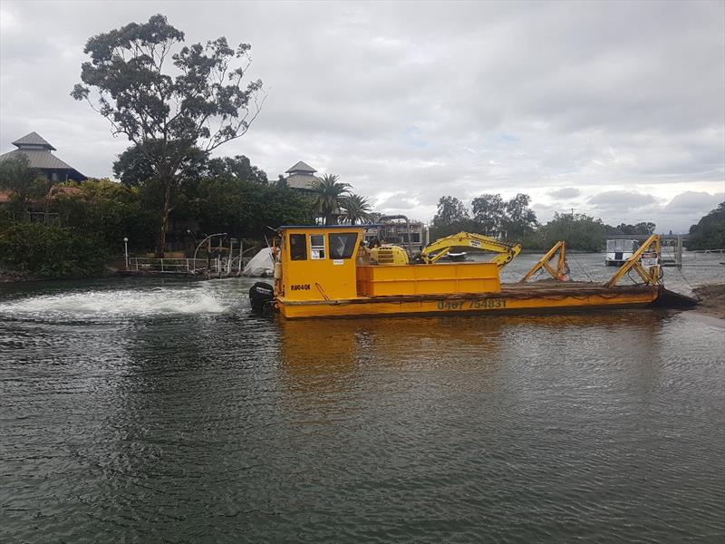 Wingbrook barge - photo © Mercury Marine