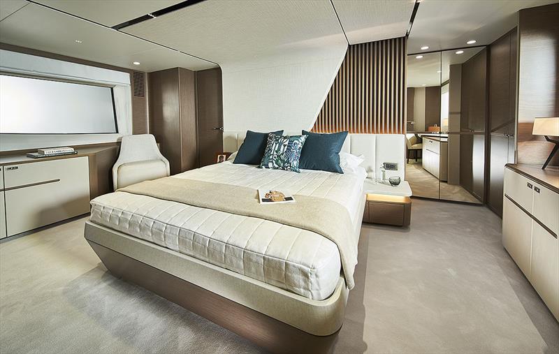 Princess Y85 Master Stateroom photo copyright Princess Yachts taken at  and featuring the Power boat class