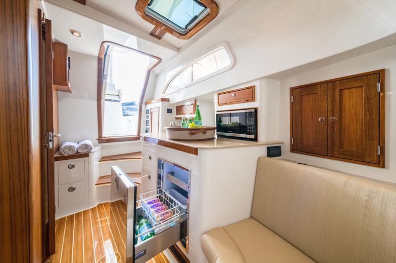 Hinckley Sport Boat interior - photo © 2018 Cate Brown