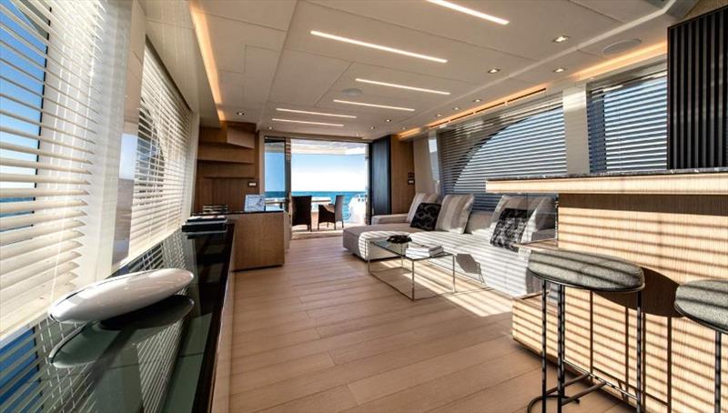 The new MCY 70 - photo © Monte Carlo Yachts