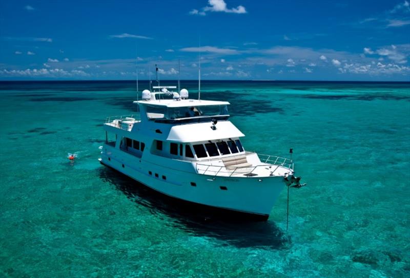 Outer Reef 70 on Australia's Exotic Great Barrier Reef photo copyright Peter Janssen taken at  and featuring the Power boat class