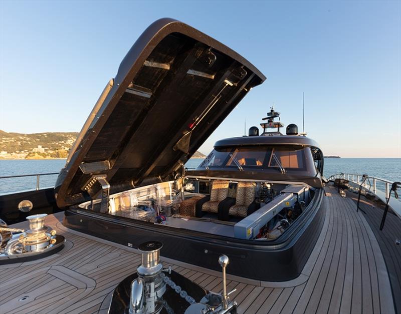 28m M/Y Freedom garage exteriors photo copyright Tommaso Spadolini taken at  and featuring the Power boat class