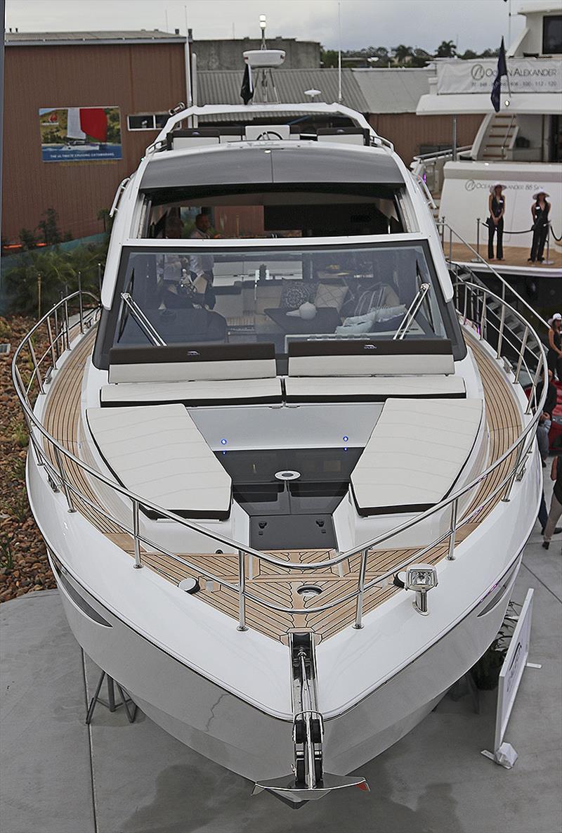 Looking down and through the Galeon 510 Sky Deck photo copyright John Curnow taken at  and featuring the Power boat class