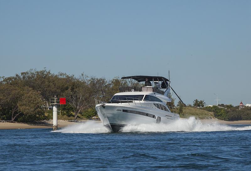 Command of the sea is a speciality of the Longreef 60 SX photo copyright John Curnow taken at  and featuring the Power boat class