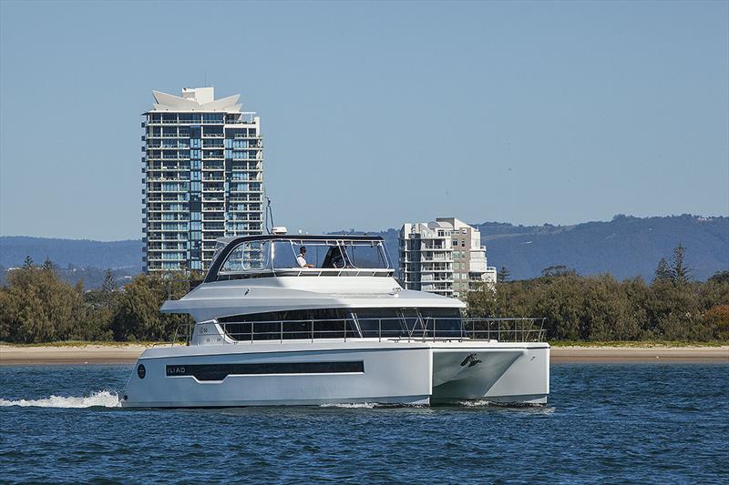 Up to 2500nm in displacement mode - great for getting into the South Pacific - ILIAD 50 photo copyright Jennifer McKinnon taken at  and featuring the Power boat class