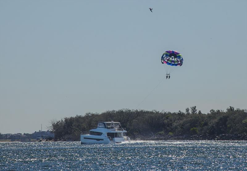 Everyone's taking flight - ILIAD 50 photo copyright Jennifer McKinnon taken at  and featuring the Power boat class