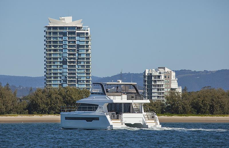 The powercat formula means plenty of spaces to look after everyone - ILIAD 50 photo copyright Jennifer McKinnon taken at  and featuring the Power boat class