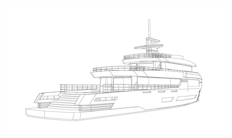 Tommaso Spadolini reveals a new 43-metre design project - photo © Tommaso Spadolini