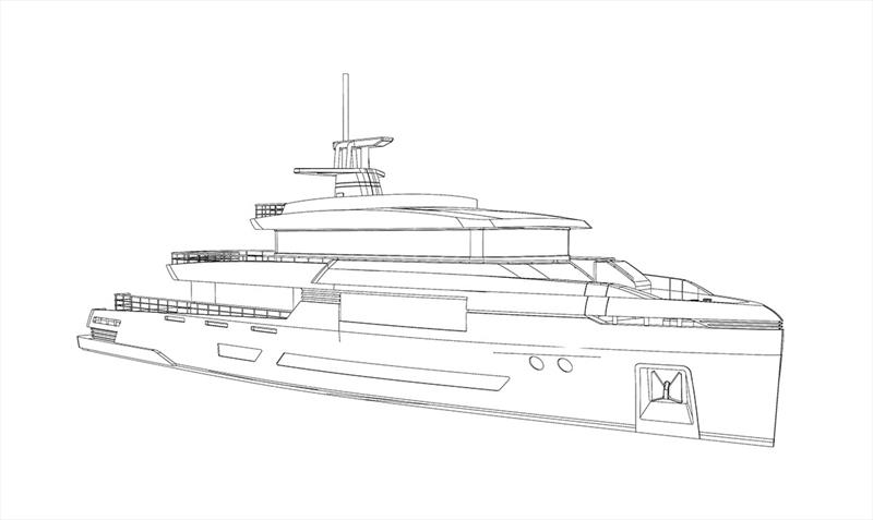 Tommaso Spadolini reveals a new 43-metre design project - photo © Tommaso Spadolini