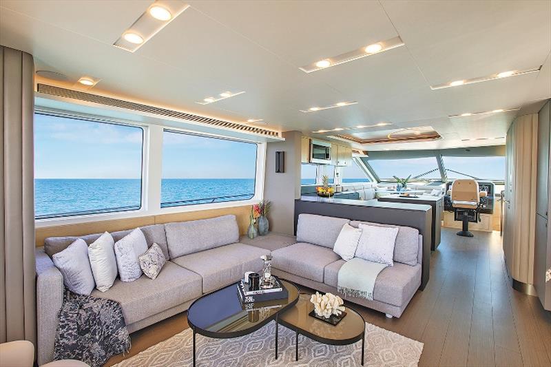 CLB72 Interior Main salon photo copyright CL Yachts taken at  and featuring the Power boat class