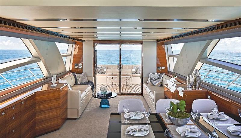 CLA76 Interior Main Salon photo copyright CL Yachts taken at  and featuring the Power boat class