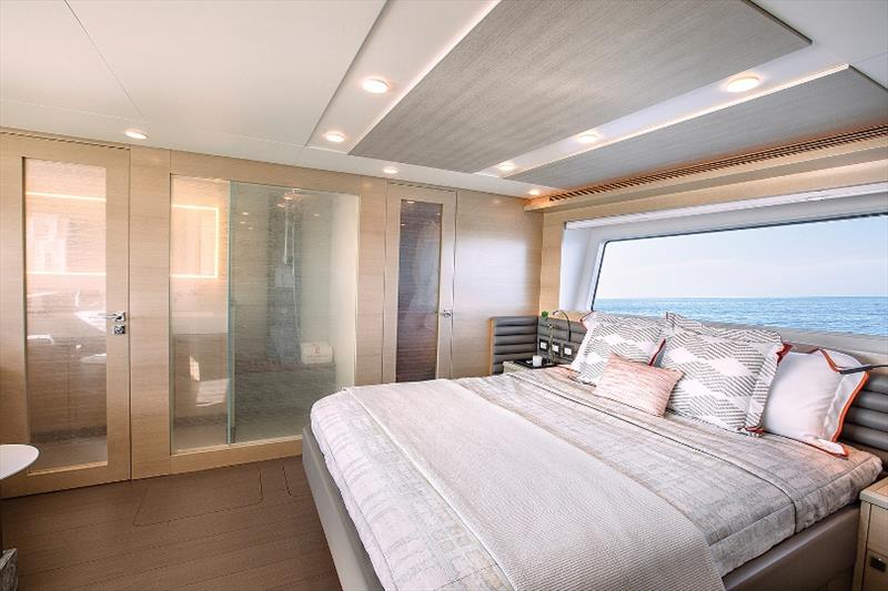 CLB72 Interior Master Stateroom photo copyright CL Yachts taken at  and featuring the Power boat class