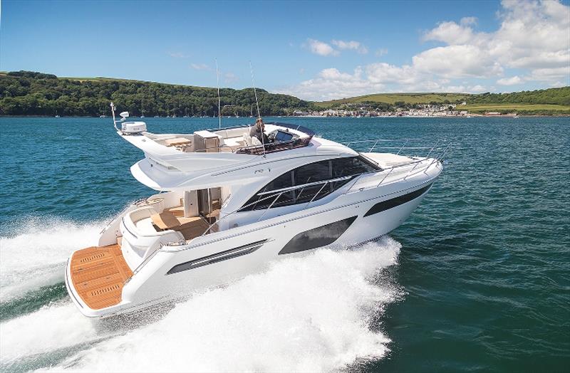 F50 exterior white hull photo copyright Princess Yachts taken at  and featuring the Power boat class