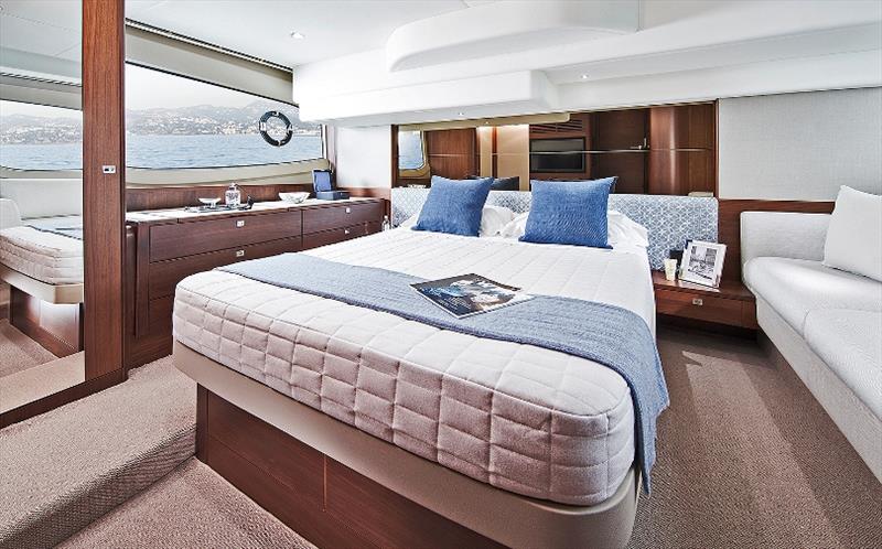 F50 interior, owners stateroom - photo © Princess Yachts
