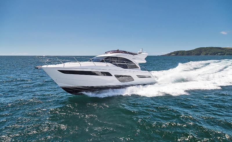 F50 exterior white hull - photo © Princess Yachts