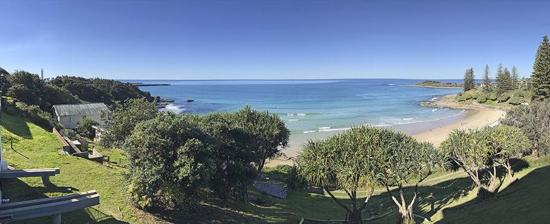 The view from the famous Pacific Hotel in Yamba - Riviera trip Gold Coast to Sydney photo copyright John Curnow taken at  and featuring the Power boat class