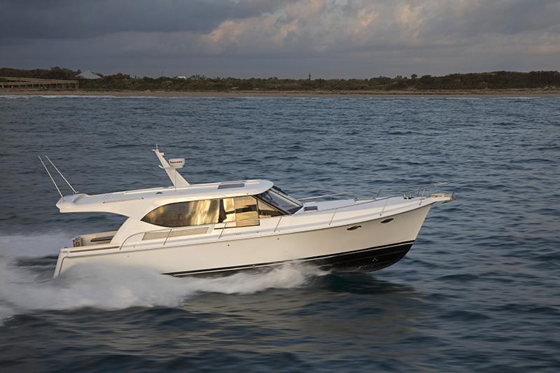 Hylas M44 in Palm Beach FL photo copyright Billy Black taken at  and featuring the Power boat class