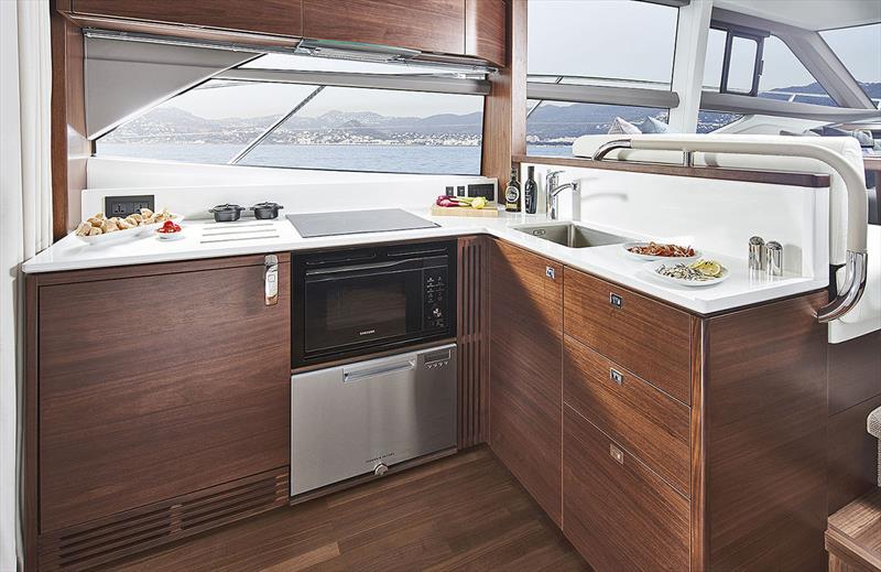 Princess Yachts F50 -  Galley photo copyright Princess Yachts taken at  and featuring the Power boat class