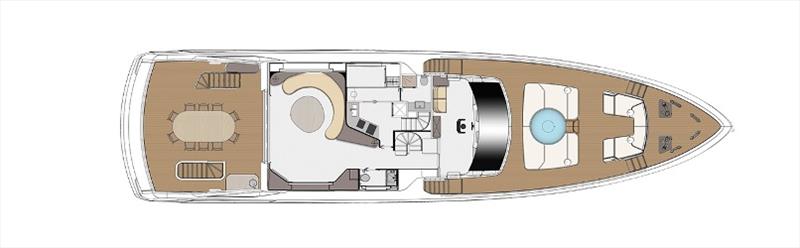 Upper deck - Azimut Grande Trideck photo copyright Azimut Yachts taken at  and featuring the Power boat class