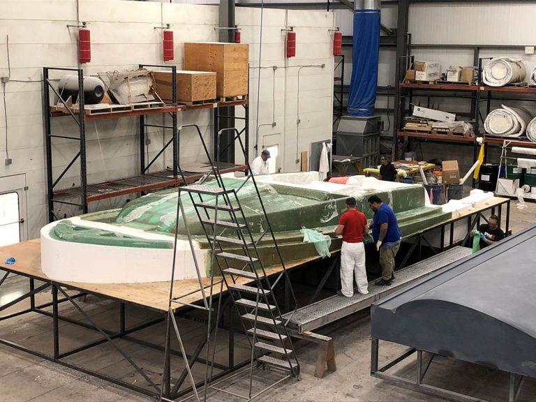 Back Cove 39O tooling progress - photo © Jamie Governale