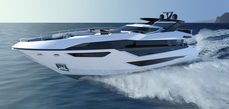 Sunseeker's new 100 Yacht photo copyright Sunseeker International taken at  and featuring the Power boat class