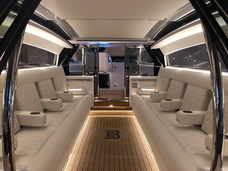 Oceanco Bravo Eugenia limo tender - Interior photo copyright Tenderworks taken at  and featuring the Power boat class