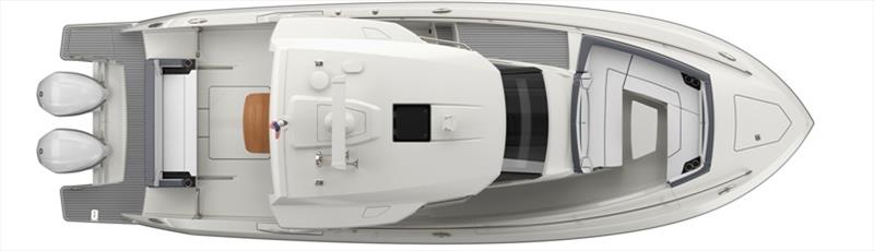 Tiara Sport 34 LS - Exterior plan view with hardtop photo copyright Tiara Sport taken at  and featuring the Power boat class