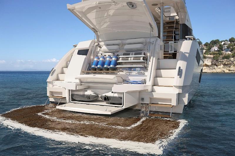 Manhattan 68 Bathing Platform photo copyright Sunseeker International taken at  and featuring the Power boat class