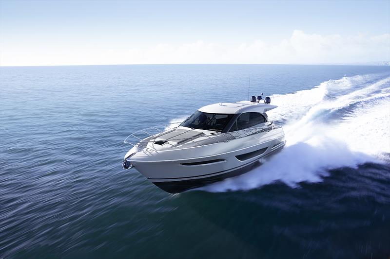 The Maritimo X50R - enhanced by Maritmo One for a very special customer with interior and power plant upgrades, as well as the custom grey paint photo copyright Maritimo taken at  and featuring the Power boat class
