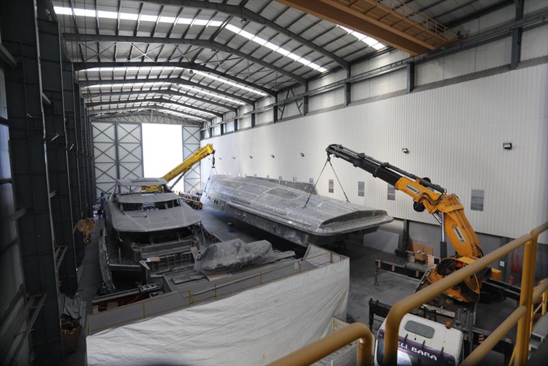 Alia Yachts 36-metre shadow vessel - photo © Sand People