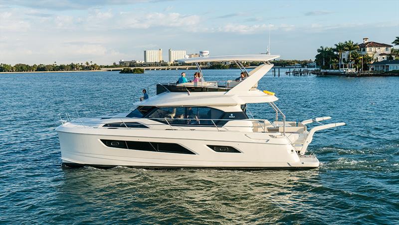 Aquila Power Catamaran launches 44 Hull #100