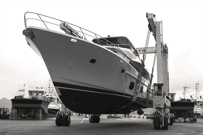 CL Yachts launched CLB88 photo copyright Cheryl Chase taken at  and featuring the Power boat class