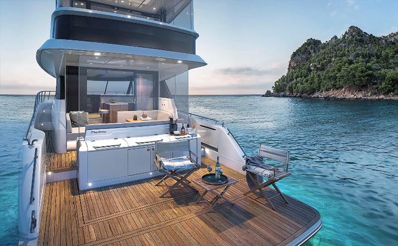 Maritimo M55 Flybridge - Cockpit - photo © Maritimo