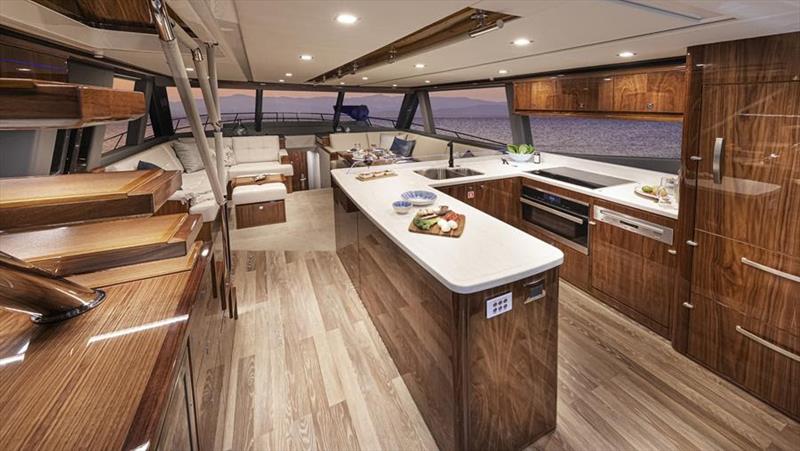 Riviera 64 Sports Motor Yacht Saloon photo copyright Riviera Studio taken at  and featuring the Power boat class