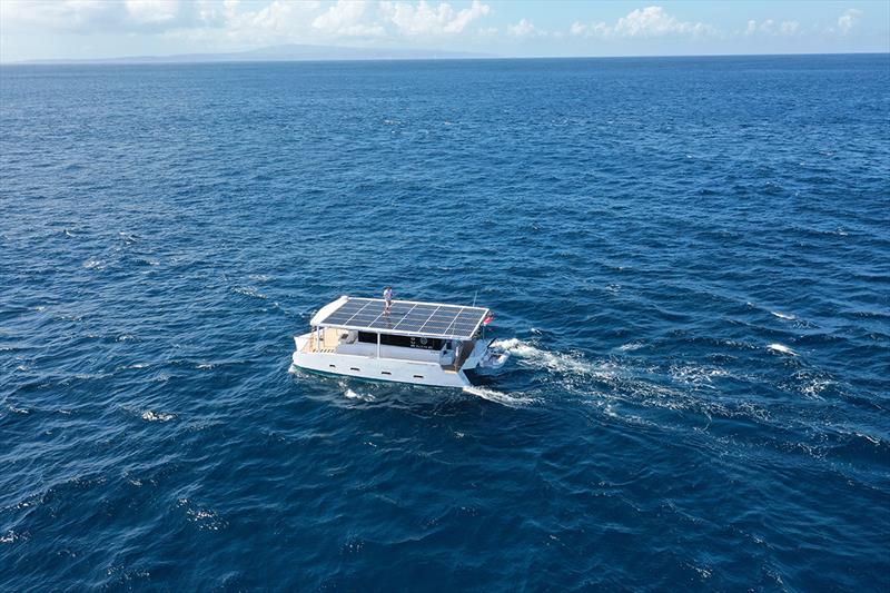 Aquanima 40 Solar Eclipse photo copyright Julien Melot taken at  and featuring the Power boat class