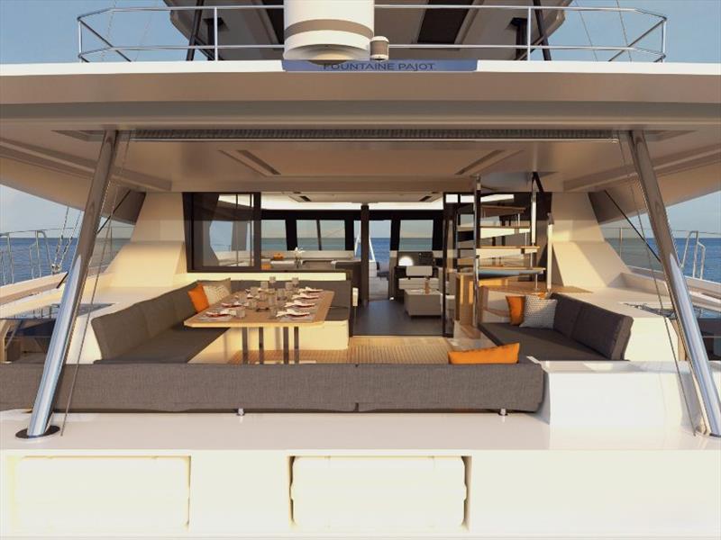 Fountaine Pajot's New 59 photo copyright Multihull Solutions taken at  and featuring the Power boat class
