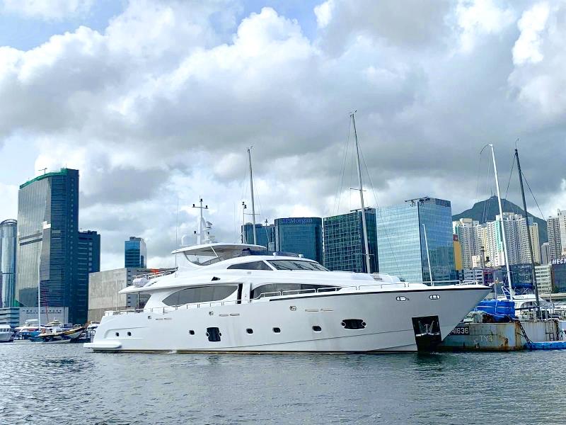 Asteria 108 is berthing at Kwun Tong Pier in Hong Kong photo copyright Heysea taken at  and featuring the Power boat class
