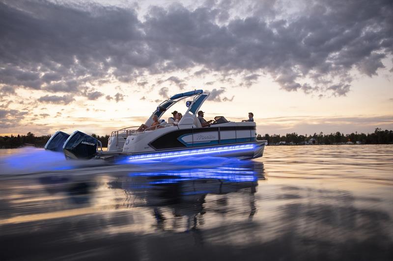 Manitou pontoon boat photo copyright GavinSmithPhoto.com taken at  and featuring the Power boat class