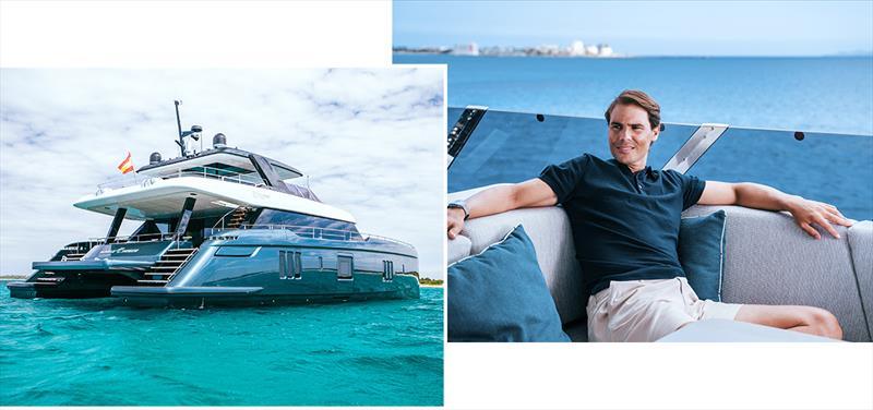 On board with Rafael Nadal: 80 Sunreef Power Great White photo copyright Sunreef Yachts taken at  and featuring the Power boat class