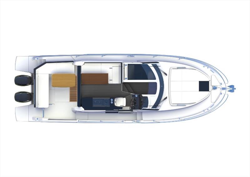 Antares 11 - Main deck standard photo copyright Beneteau taken at  and featuring the Power boat class