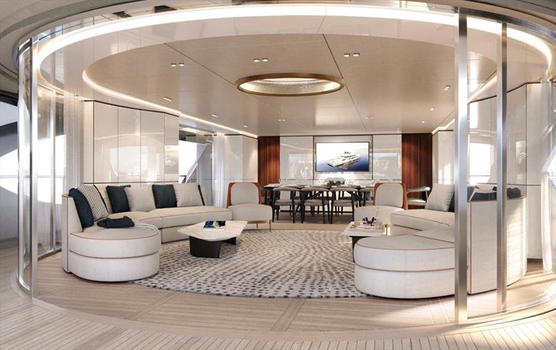 Benetti Oasis 40M Main salon photo copyright Azimut|Benetti Group taken at  and featuring the Power boat class