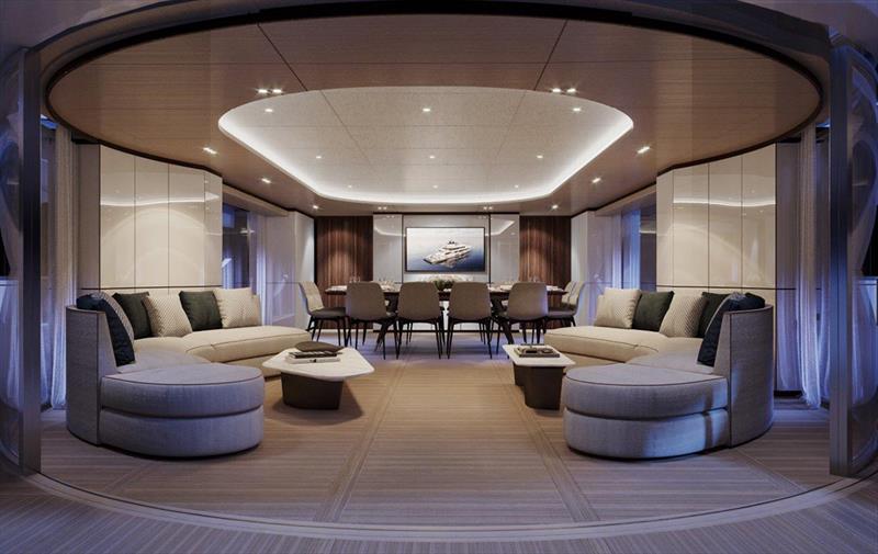 Benetti Oasis 40M Main salon notturna photo copyright Azimut|Benetti Group taken at  and featuring the Power boat class