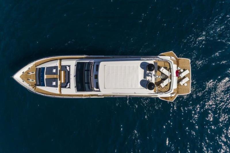 Pearl 95 - running photo copyright Pearl Yachts taken at  and featuring the Power boat class